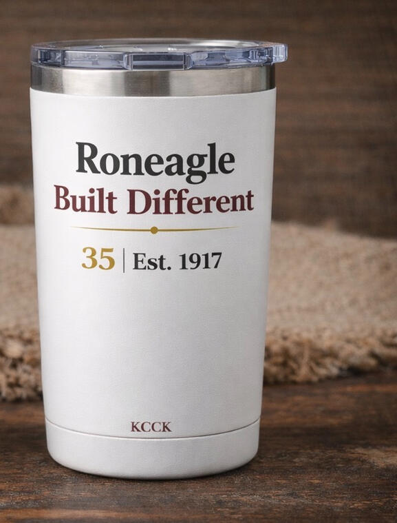 Tumbler - Roneagle Built Different (35 | Est. 1917) - $22
