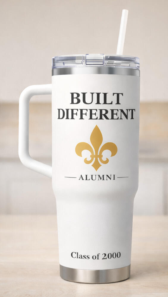 Tumbler w/ Handle - Alumni Built Different (32-40 oz) - $32